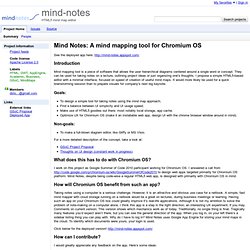 mind-notes - HTML5 mind map editor