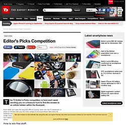 Editor's Picks Competition