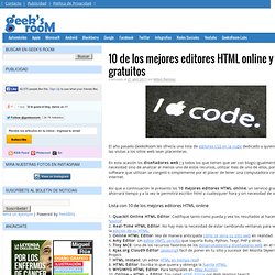 10 de los mejores editores HTML online y gratuitos