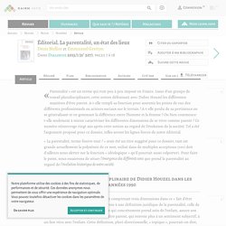 La parentalité, un état des lieux