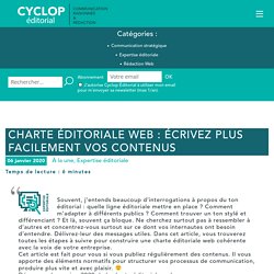Charte éditoriale Web : téléchargez les documents