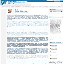 Editoriales - El Universal - Editoriales