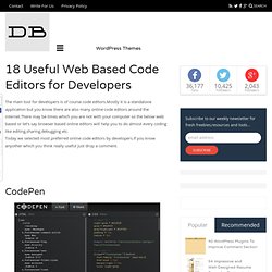 18 Useful Web Based Code Editors for Developers