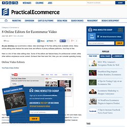 8 Online Editors for Ecommerce Video