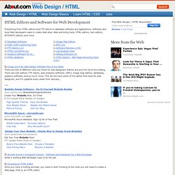 HTML Editors and Software for Web Development