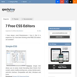 7 Free CSS Editors, Which Is the Best? You Choose.