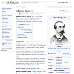 Edmond Laguerre