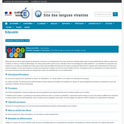 Site des langues vivantes