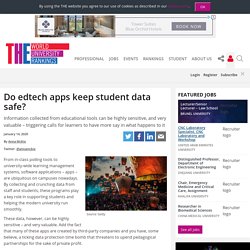 Do edtech apps keep student data safe?