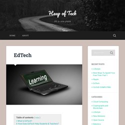 EdTech - Heap Of Tech