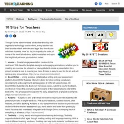 Top 10 EdTech Sites for Teachers