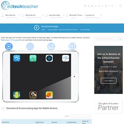 EdTechTeacher The Best Screencast Apps for Education - EdTechTeacher