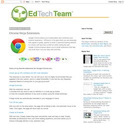 Chrome Ninja Extensions