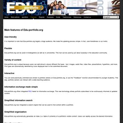 Edu-portfolio.org : Your electronic portfolio
