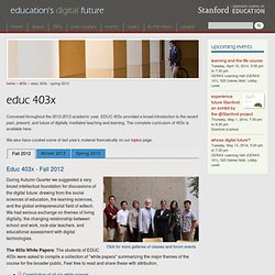 Educ 403x: Education's Digital Future
