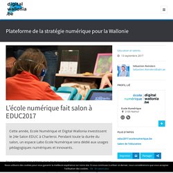 EDUC2017 Ecole Numérique Digital Wallonia