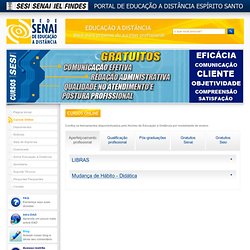 PORTAL DE EDUCAÇÃO A DISTÂNCIA - SESI/SENAI/IEL - SISTEMA FINDES