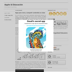Apps para crear y compartir contenidos en clase