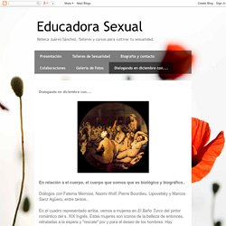 Educadora Sexual: Dialogando en diciembre con....