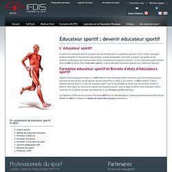 Brevets d'etats educateurs sportif, formation educateur sportif