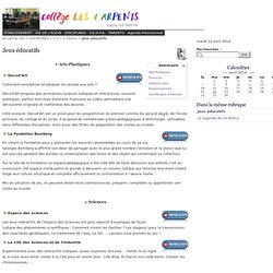 Jeux éducatifs - Collège Les 4 Arpents - Lagny sur Marne