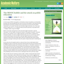 The MOOC bubble and the attack on public education