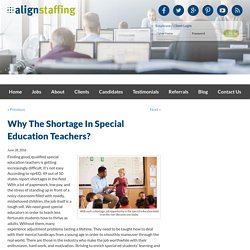 Why The Shortage In Special Education Teachers?