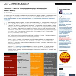 Education 3.0 and the Pedagogy (Andragogy, Heutagogy) of Mobile Learning