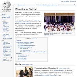 Éducation au Sénégal