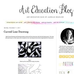 Art Education Blog: Curved Line Drawing