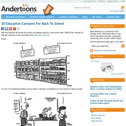 Education Cartoons For Back To School