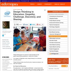 Design Thinking in Education: Empathy, Challenge, Discovery, and Sharing
