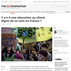 Y a-t-il une éducation au climat digne de ce nom en France ?