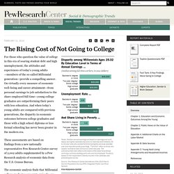 Education: The Rising Cost of Not Going to College