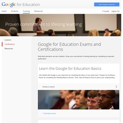 Certified Trainer Application – Google Apps for Education