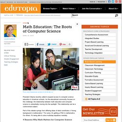 Math Education: The Roots of Computer Science
