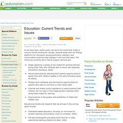 Current Trends and Issues
