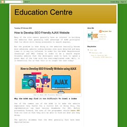 How to Develop SEO Friendly AJAX Website