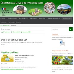 Jeux sérieux – Education au Développement Durable