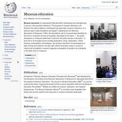 Wikipedia : Museum education