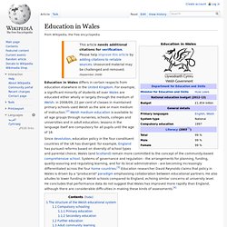 Education in Wales