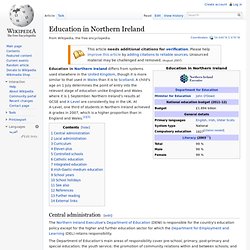 Education in Northern Ireland