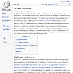 Holistic education