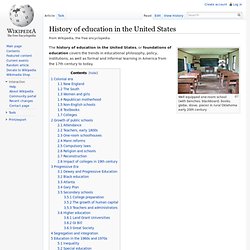 History of education in the United States