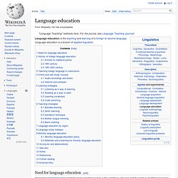 Language education
