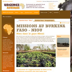 Missions Burkina Faso - santé, education, environnement…