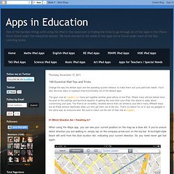 100 Essential iPad Tips and Tricks