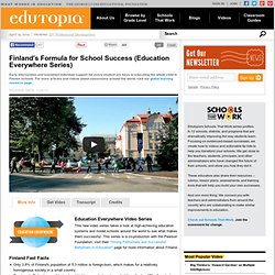 Finland’s Formula for School Success (Education Everywhere Series)