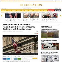 Best Education In The World: Finland, South Korea Top Country Rankings, U.S. Rated Average