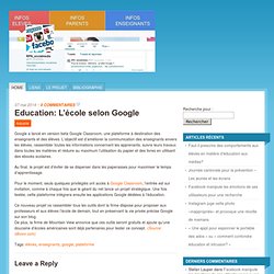 Education: L’école selon Google